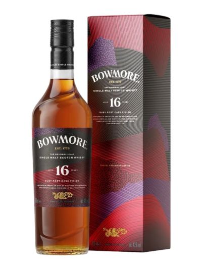Bowmore 16 Year Old Islay Single Malt Scotch Whisky – Ruby Port Cask 70cl