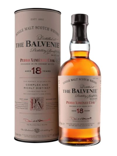 The Balvenie 18 Year Old Pedro Ximénez Sherry Cask Single Malt Scotch Whisky 70c