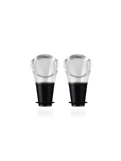 Vacu Vin  Wine Server Crystal Black (Pack of 2)