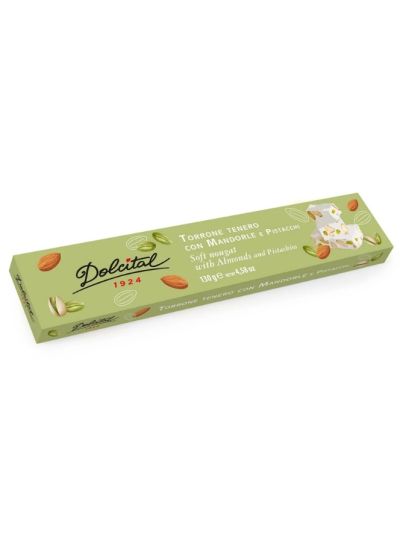 Dolcital Soft Nougat with Almond & Pistachio 130g