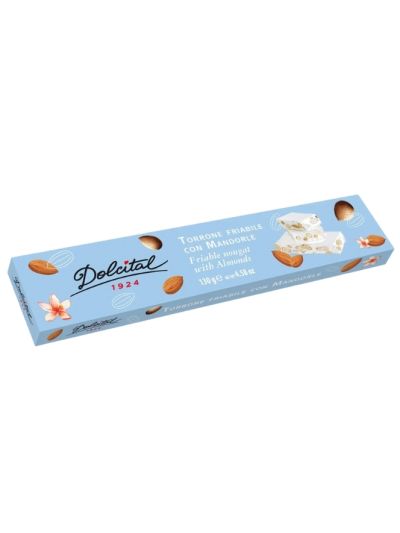 Dolcital Hard Nougat with Almonds 130g
