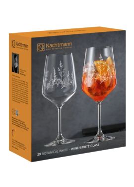 Natchmann Tattoo Wine/Spritz Glass Botanical White