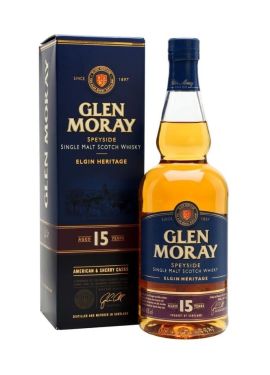 Glen Moray Elgin Heritage 15 Year Old Single Malt Scotch Whisky 70cl