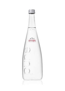 Evian Natural Mineral Water Still (glass) 75cl