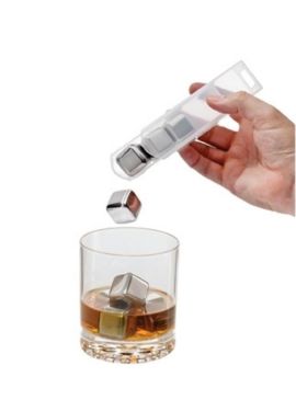 Oeno Ice Cubes Stainless Steel (Set of 4)