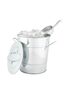 Twine Galvanized Metal Ice Bucket