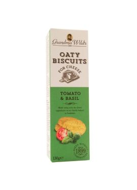 Grandma Wild's Oaty Biscuits Tomato & Basil 130g
