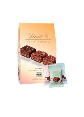 Lindt Chocolate Wafer Assorted Dark, Hazelnut & Milk Chocolate 138g
