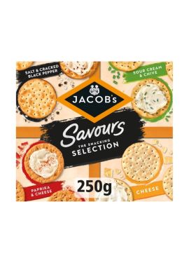 Jacob’s Savoury Assorted Biscuits 250g