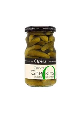 Opies Cocktail Gherkings In Distilled Malt Vinegar 227g