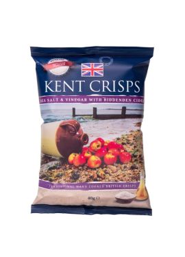 Kent Crisps Sea Salt + Vinegar w/ Biddenden Cider 40g