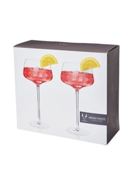 Viski Angled Crystal Amaro Spritz Glasses (Set of 2)