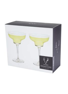 Viski Angled Crystal Margarita Glasses (Set of 2)