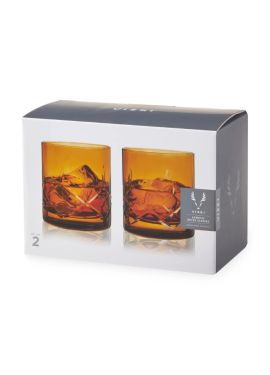 Viski Admiral Crystal Rocks Glasses (Set of 2)