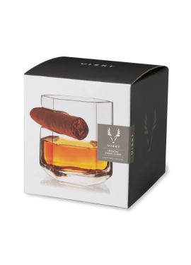 Viski Raye Crystal Cigar Glass