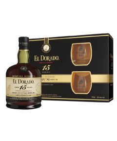 El Dorado  15 Year Old Rum 75cl (Glass Pack)