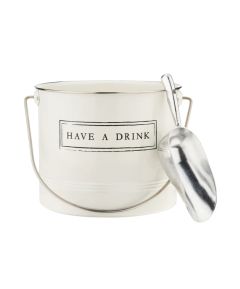 Twine Have A Drink Ice Bucket w/Scoop
