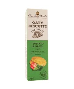 Grandma Wild's Oaty Biscuits Tomato & Basil 130g