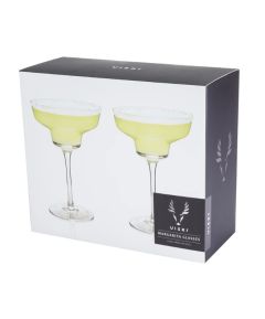 Viski Angled Crystal Margarita Glasses (Set of 2)