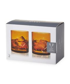 Viski Admiral Crystal Rocks Glasses (Set of 2)