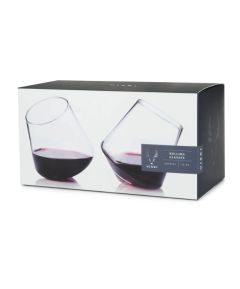 Viski Rolling Crystal Wine Glasses (Set of 2)