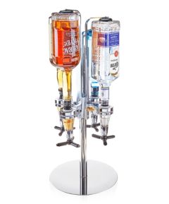True Liquor Tap 4-Bottle Liquor Dispenser Stand