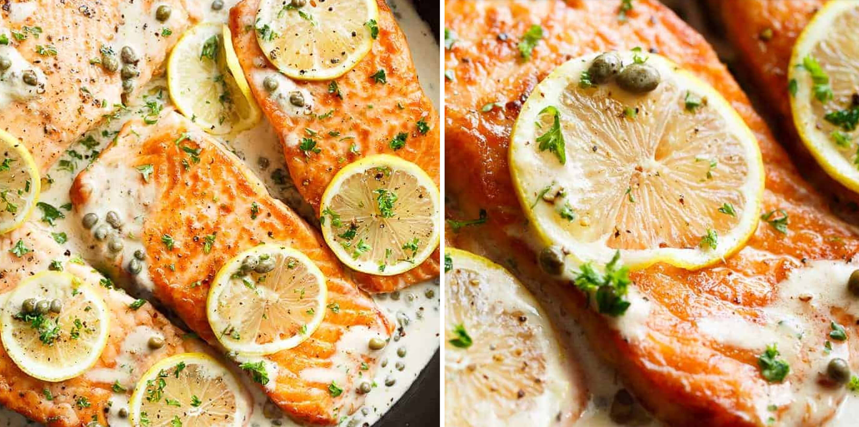 Enjoy this creamy lemon garlic salmon recipe just in time for your Easter celebrations!