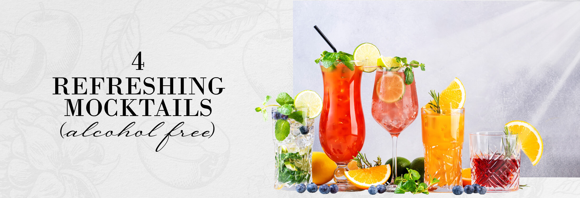 Four Refreshing NonAlcoholic Mocktails Buy Wine & Liquor Online